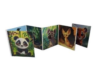 Obrázek z Leporelo ZOO 2 kreslené 8x9cm 
